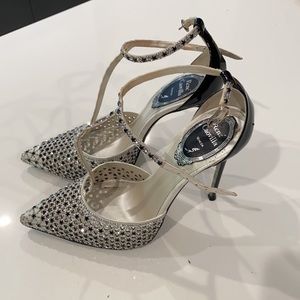 Rene Caovilla Crystal Embellished Women’s Heels Size 36